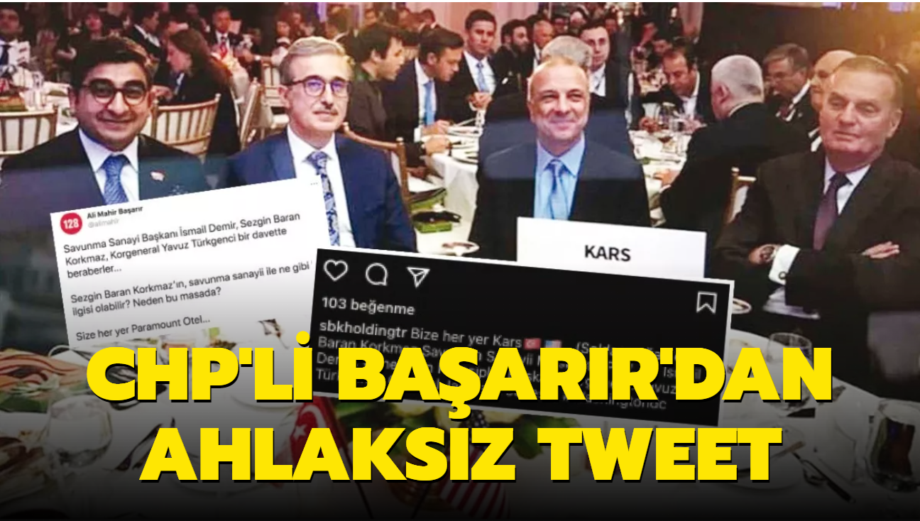 CHP'li Baarr'dan ahlaksz tweet