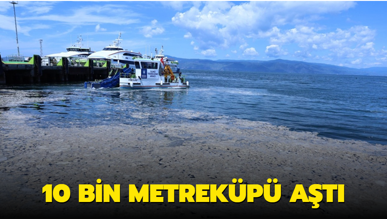 Son dakika haberi: Marmara Denizi'nden toplamda 10.434 metrekp msilaj temizlendi