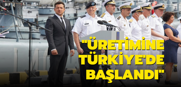 Ukrayna Devlet Bakan Zelenskiy:  Yeni sava gemisinin retimine Trkiye'de baland