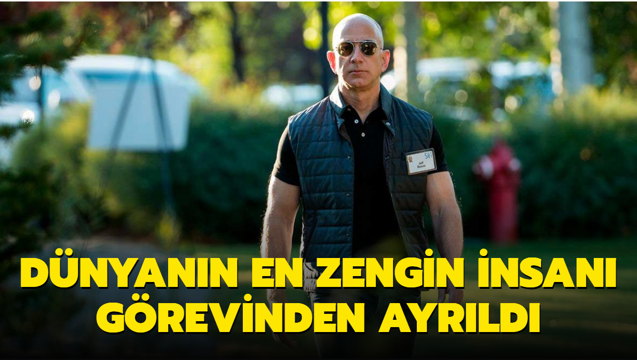 Amazon'un kurucusu Jeff Bezos grevinden ayrld