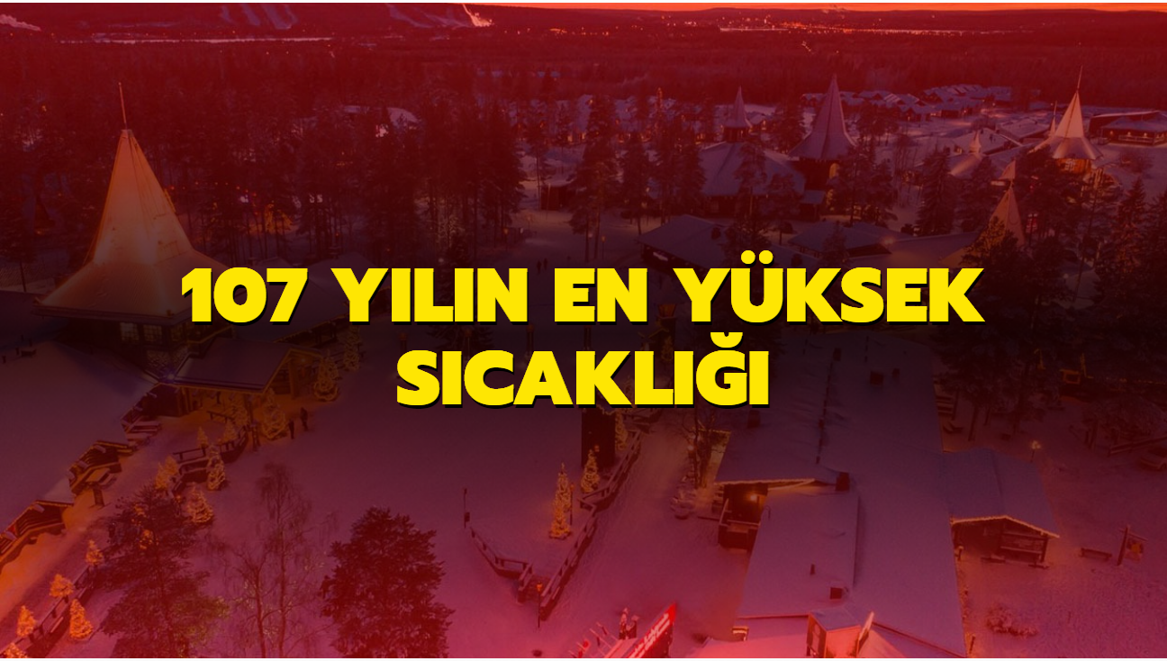 Finlandiya'da 107 yln en yksek scakl lld
