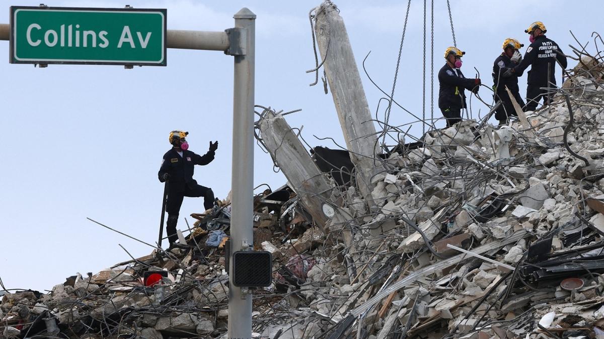 ABD'nin Miami kentinde çöken binada ölü sayısı 60'a çıktı