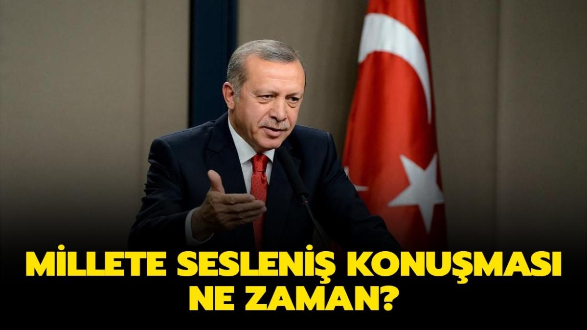 Cumhurbakan Erdoan Millete sesleni konumas ne zaman, saat kata" Millete sesleni konumas hangi gn"