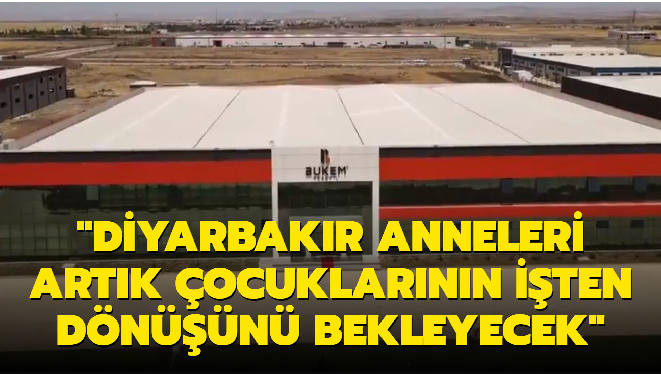 Bakan Varank'tan sanayi yatrmlarna ilikin aklama: Diyarbakr Anneleri ocuklarnn iten dnn bekleyecek