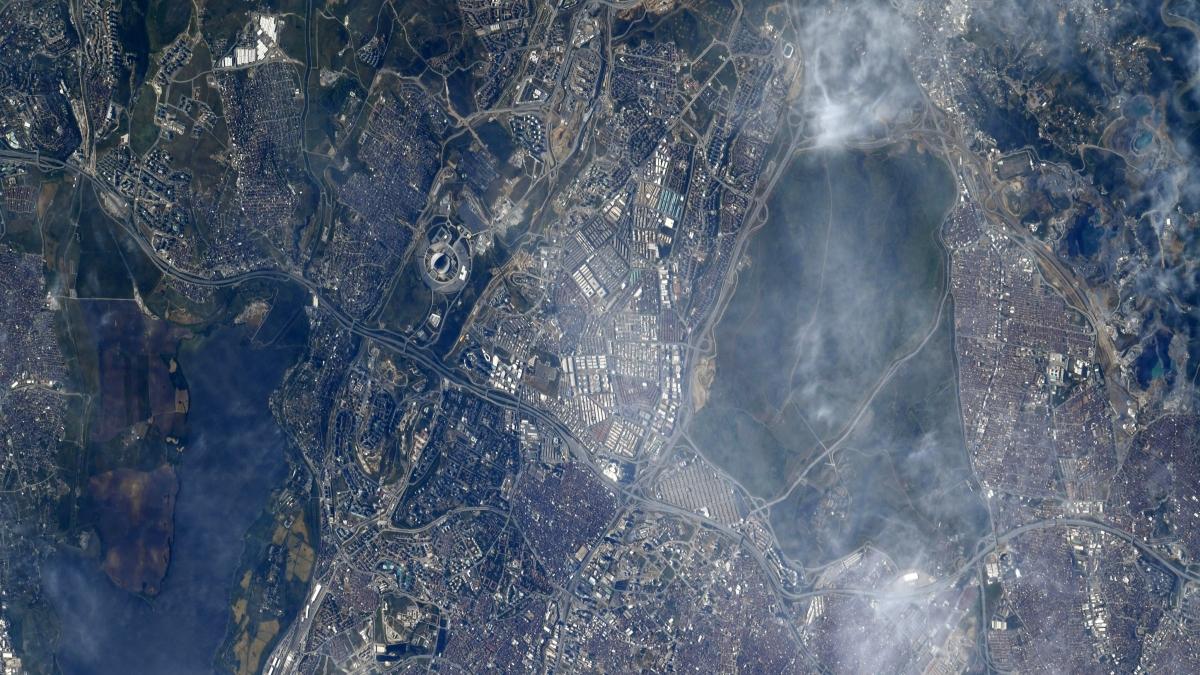 NASA astronotundan Atatrk'l Olimpiyat Stad paylam