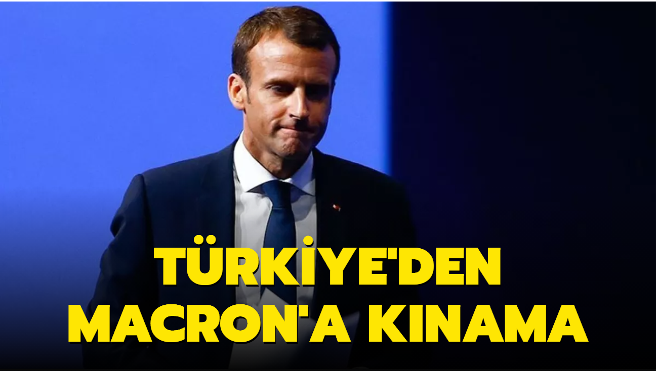 Trkiye'den Macron'a terr rgt YPG/PKK knamas