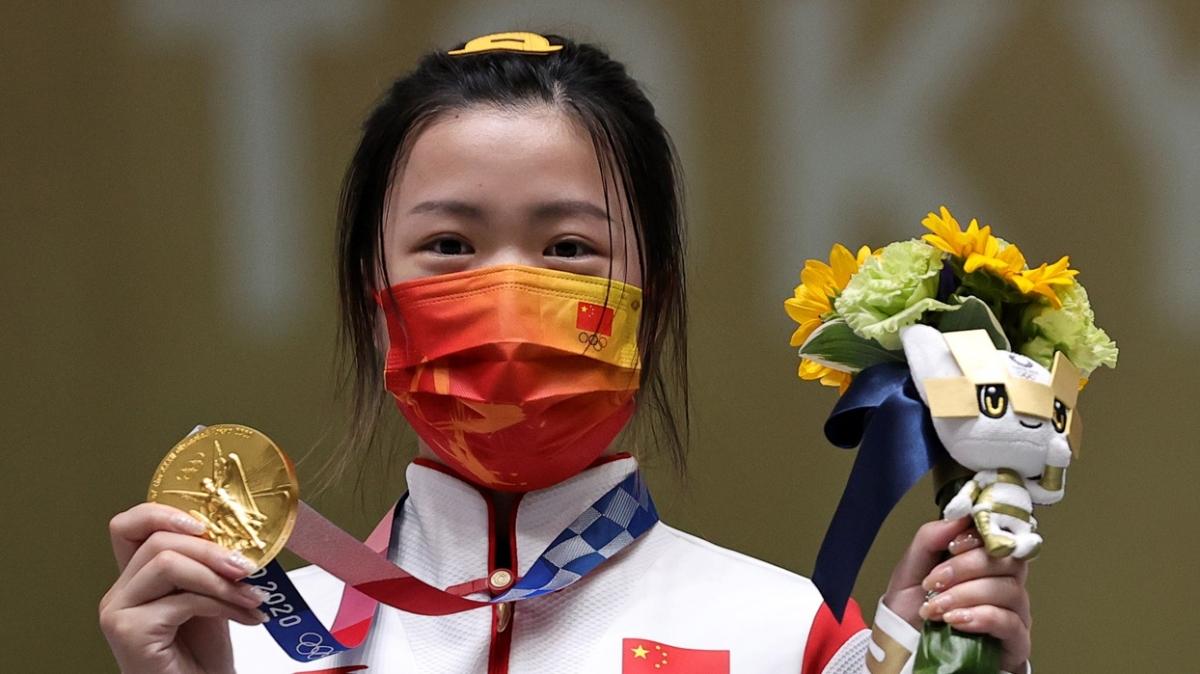 2020 Tokyo Olimpiyatlar'nda ilk altn madalya inli atc Qian Yang'n oldu
