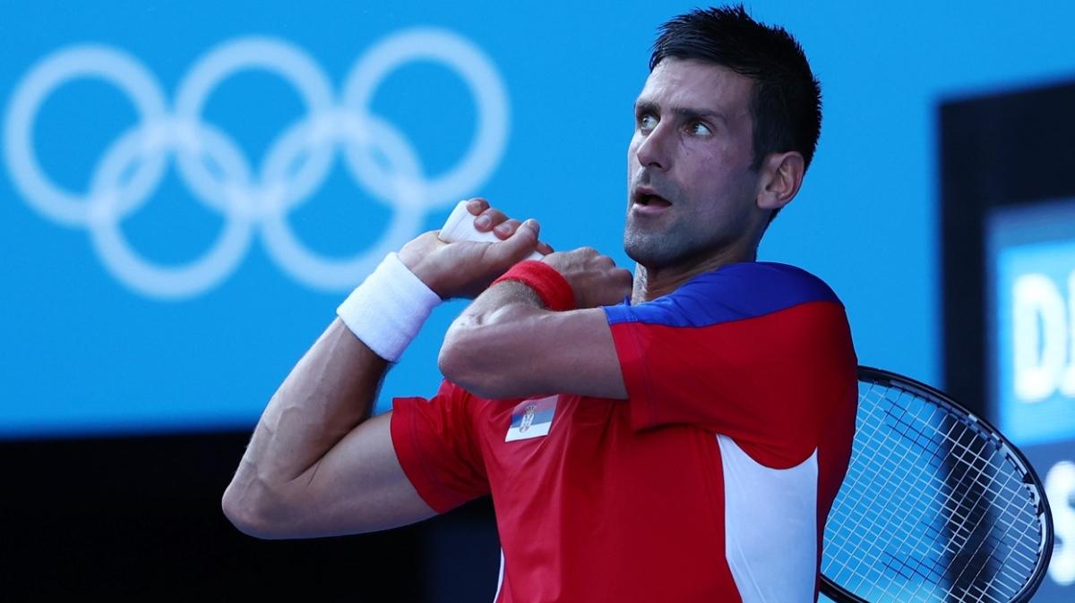 Novak Djokovic olimpiyatlarda zorlanmadan bir st tura ykseldi