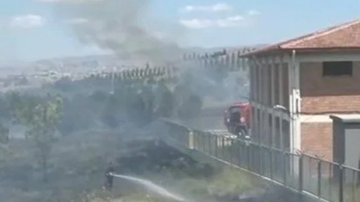 Ankara'da Atatrk Orman iftlii arazisinde yangn