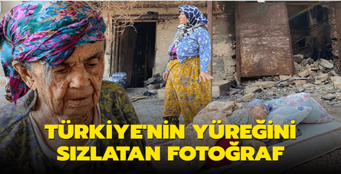 Trkiye'nin yreini szlatan fotoraftaki kadn evinin yandn bilmiyor
