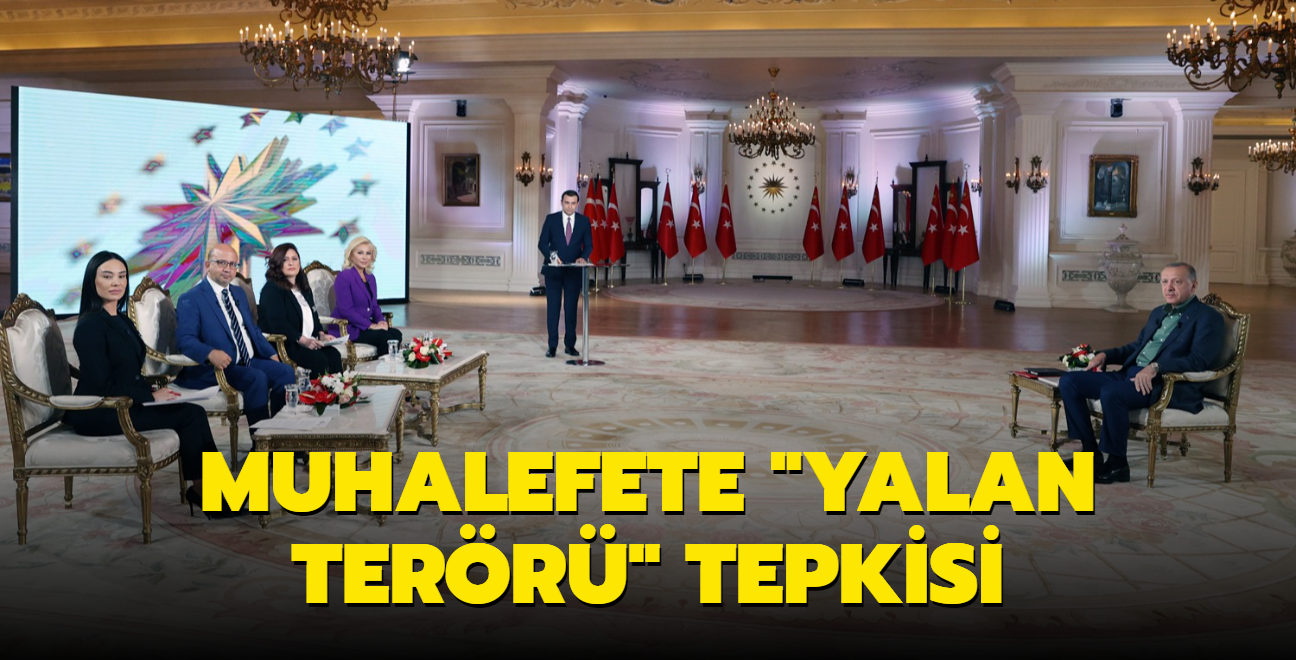 Bakan Erdoan'dan muhalefete "yalan terr" tepkisi