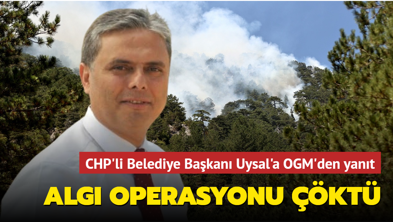 CHP'li Belediye Bakan Uysal'n alg operasyonu kt... OGM'den yant