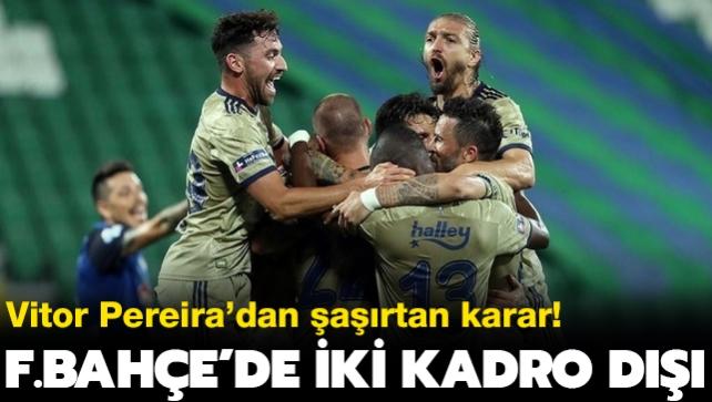 Fenerbahe'de srpriz karar! 2 yldz kesik yedi...