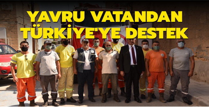 Yavru vatandan Trkiye'ye yangnla mcadele destei