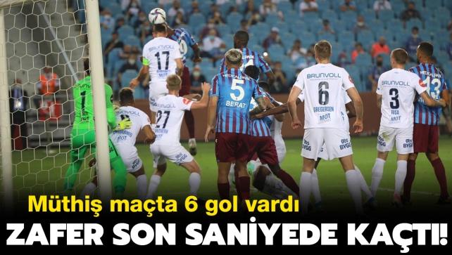Galibiyet son saniyede kat! Trabzonspor Molde ile berabere kald: 3-3