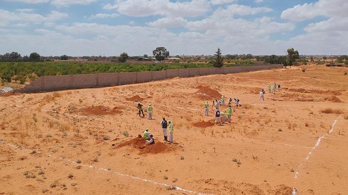 Libya'nn Terhune kentinde yeni bir toplu mezar bulundu