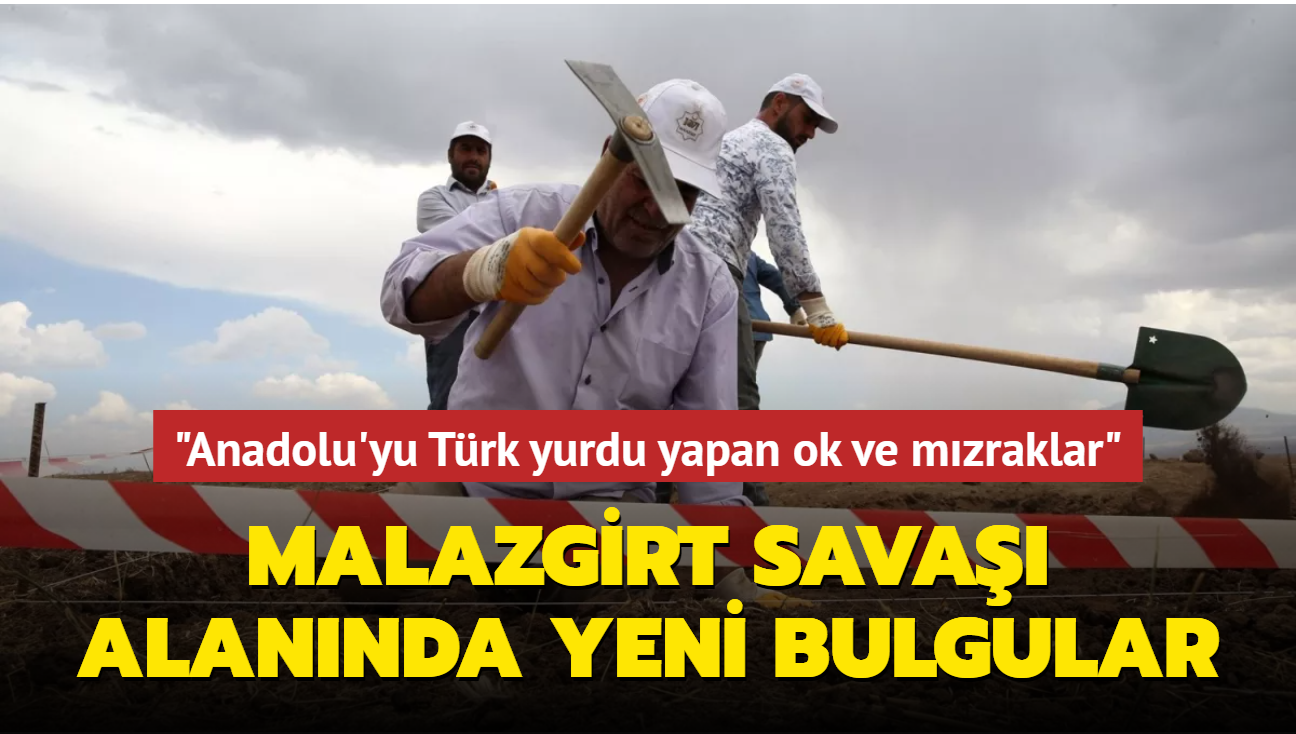Malazgirt Savaşı alanında "Anadolu'yu Türk yurdu yapan oklar" bulundu