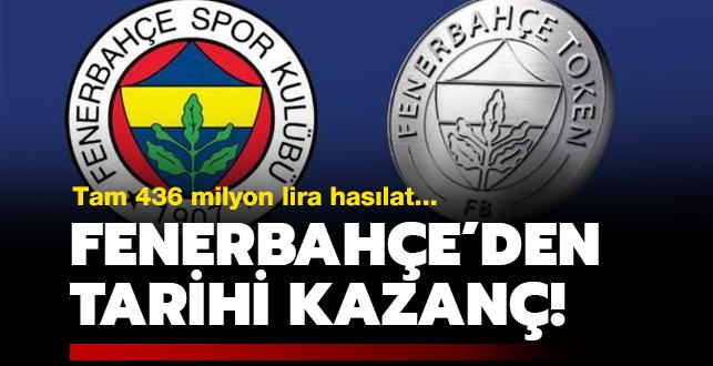 Fenerbahe cotu! Tarihi gelir: 436 milyon lira...