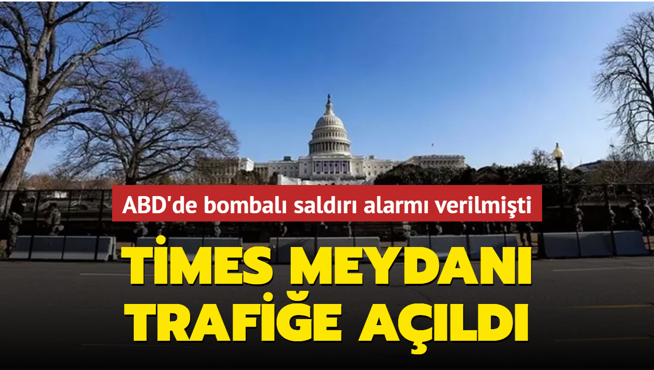 ABD Kongre binas evresinde bombal saldr alarm verilmiti... Times Meydan trafie ald