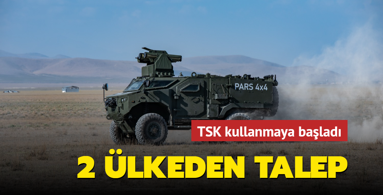 TSK tarafndan kullanlan Pars 4x4'e 2 lkeden talep