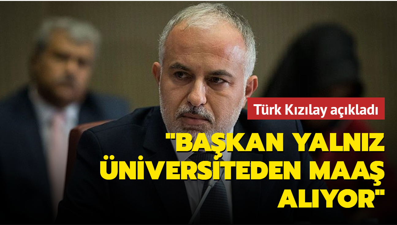 Trk Kzlay'dan iddialara yant: Bakan yalnz niversiteden maa alyor