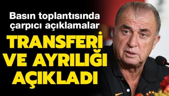 Galatasaray'da Fatih Terim transferi ve ayrl aklad