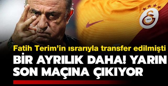 Galatasaray'da bir ayrlk daha! Fatih Terim'in sraryla alnmt