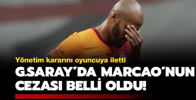 Galatasaray ynetimi Marcao'ya 90 bin euro ceza verdi