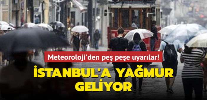 Meteoroloji uyard: Marmara blgesine yamur geliyor