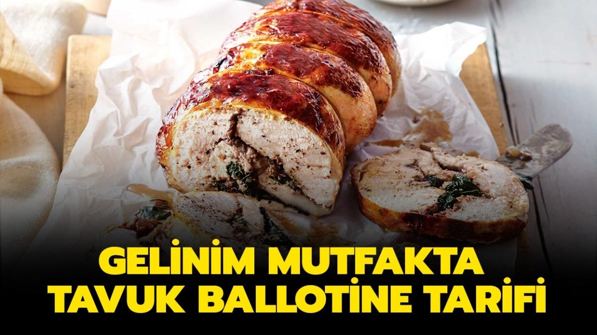 Tavuk ballotine tarifi ve malzemeleri! Gelinim Mutfakta tavuk ballotine nasl yaplr"