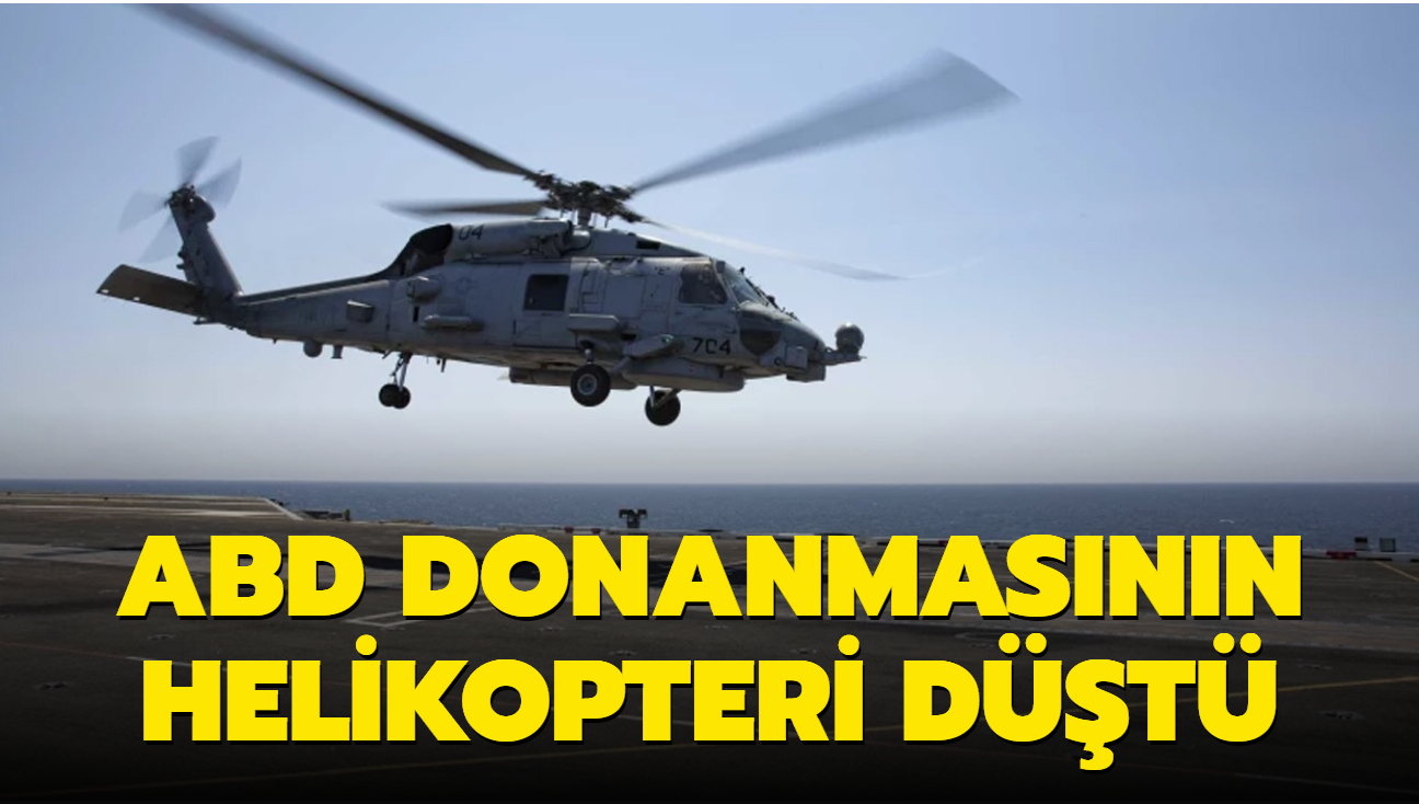 ABD donanmasna ait helikopter Pasifik Okyanusu'na dt