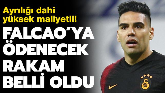 Galatasaray'n yollarn ayrd Radamel Falcao'ya deyecei rakam ortaya kt