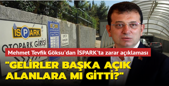 Mehmet Tevfik Göksu'dan İSPARK'ta zarar açıklaması... "Gelirler başka açık alanlara mı gitti""