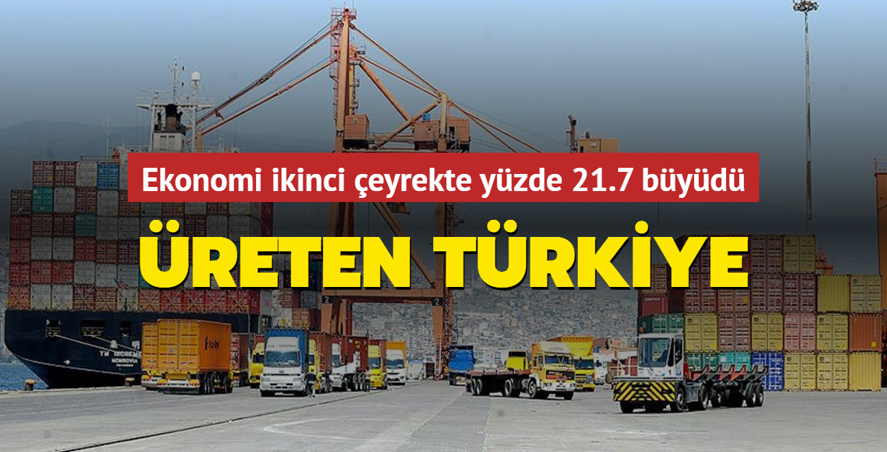 Trkiye ikinci eyrekte yzde 21.7 byd