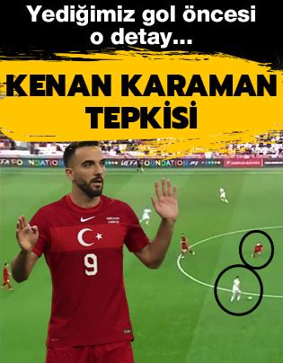 Trkiye-Karada manda Kenan Karaman tepkisi! Yediimiz gol ncesi o detay...