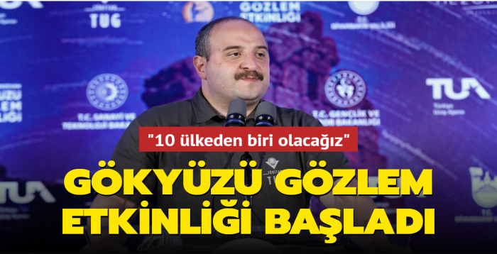 Uluslararas Diyarbakr Zerzevan Gkyz Gzlem Etkinlii balad... '10 lkeden biri olacaz'