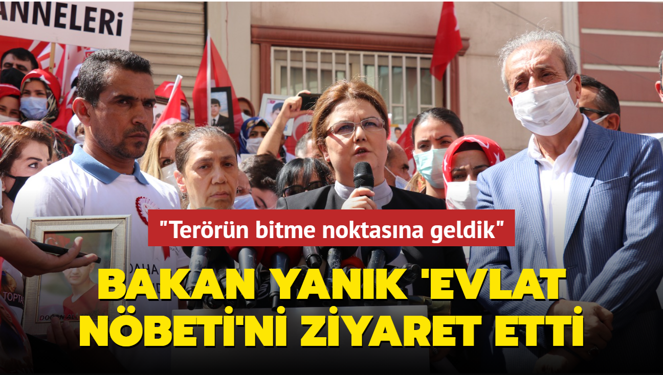 Bakan Yank Diyarbakr'da 3'nc ylna giren 'evlat nbeti'ni ziyaret etti... "Terrn bitme noktasna geldik"
