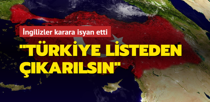 ngiltere'de 45 bin kii Trkiye'nin krmz listeden kmas iin imza toplad
