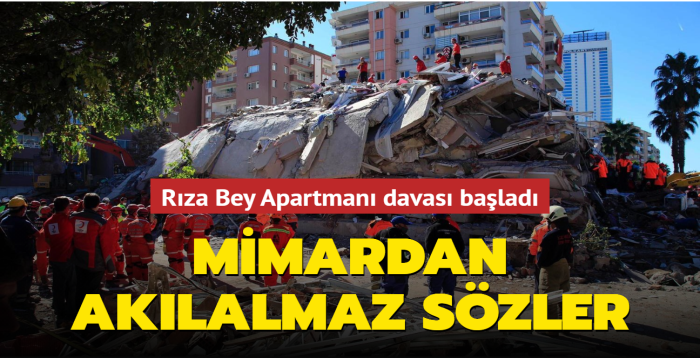 Rza Bey Apartman davas tutuklu san: Mimar olmama ramen projeyi ben izmedim 