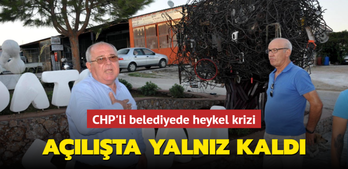 CHP'li Data Belediyesi'nde heykel krizi