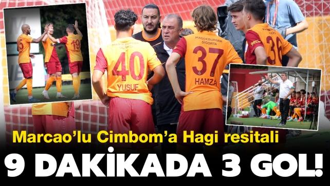 Galatasaray'a hazrlk manda ok! 9 dakikada 3 gol...
