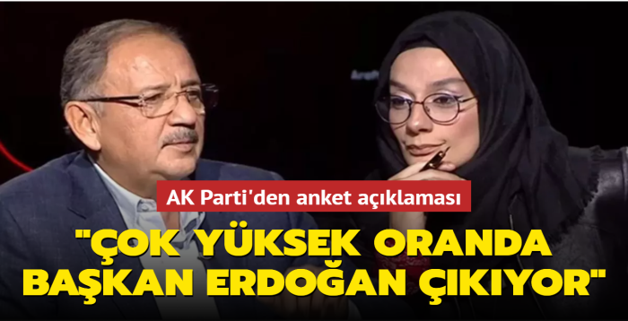 AK Parti'den anket aklamas: ok yksek oranda Bakan Erdoan ve AK Parti kyor