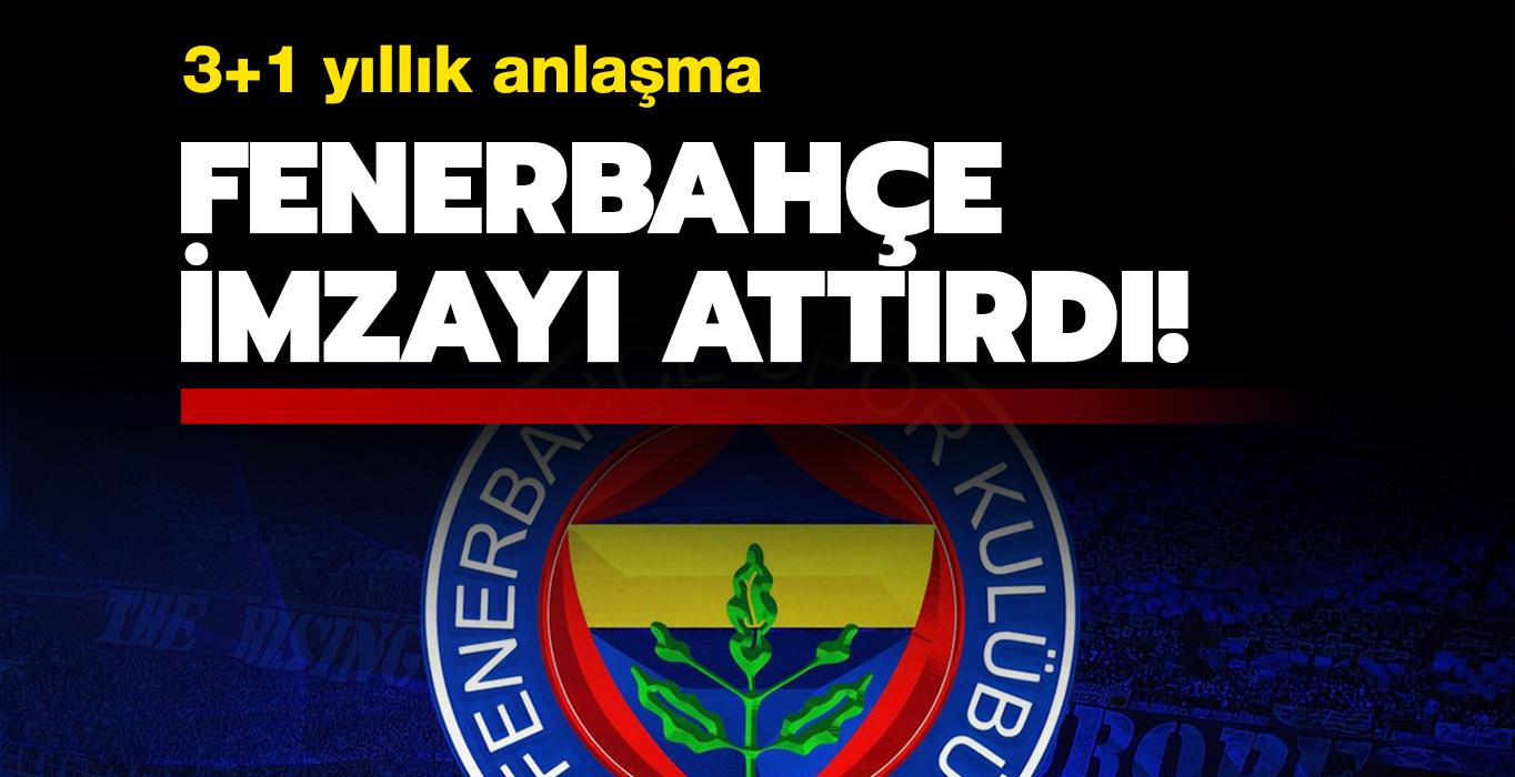 Fenerbahe yeni transferini resmen aklad