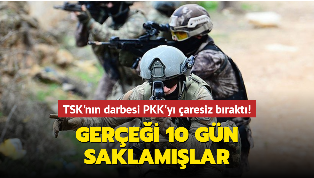 TSK'nn darbesi PKK'y aresiz brakt! 10 gn saklamlar