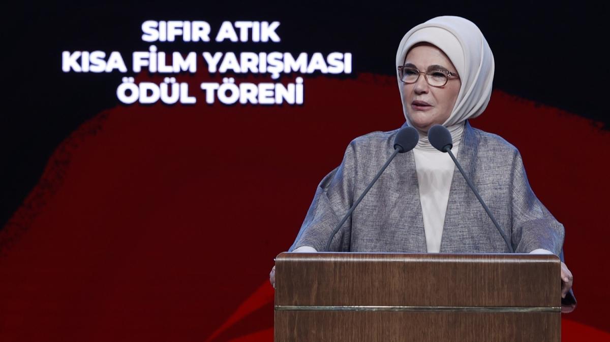 Emine Erdoğan, Sıfır Atık Kısa Film Yarışması Ödül Töreni'ne katıldı