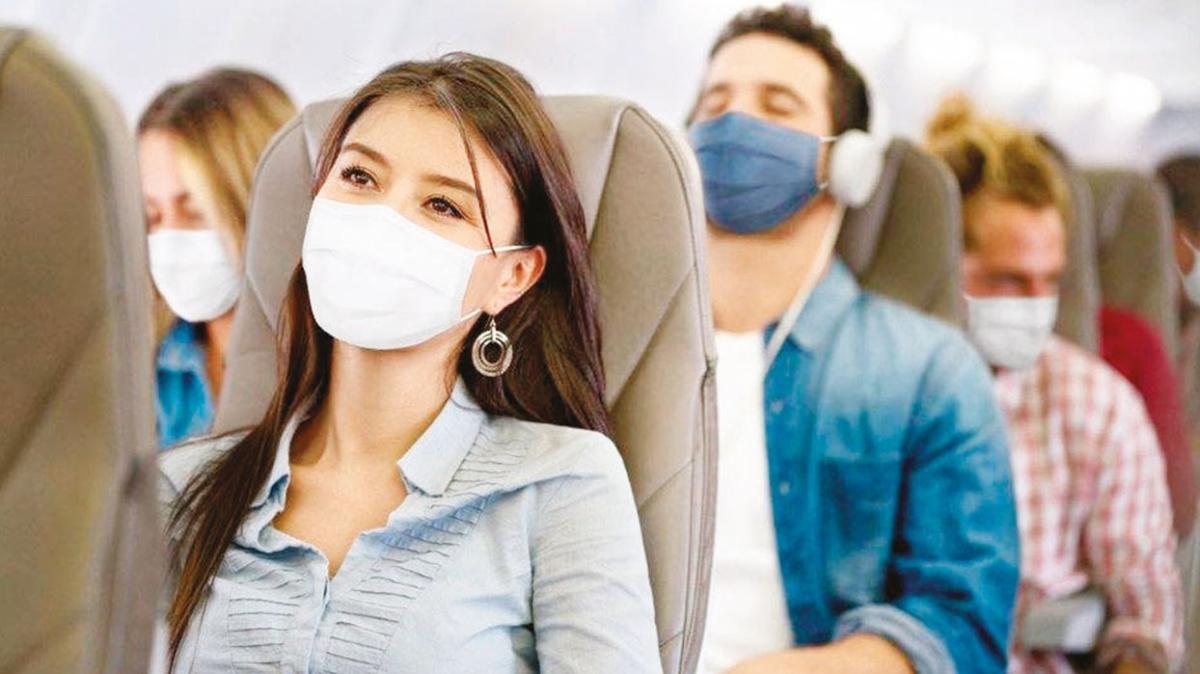 Uçakta koronavirüs riski binde birden az