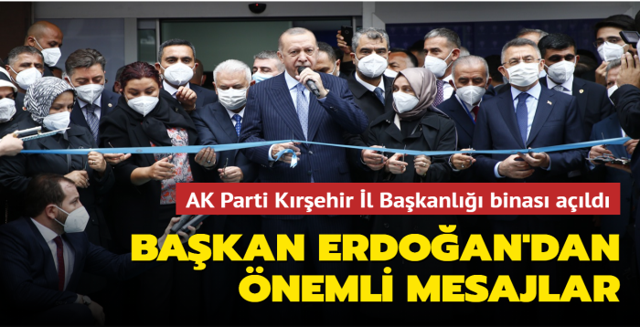 AK Parti Krehir l Bakanl binas ald... Bakan Erdoan'dan nemli mesajlar