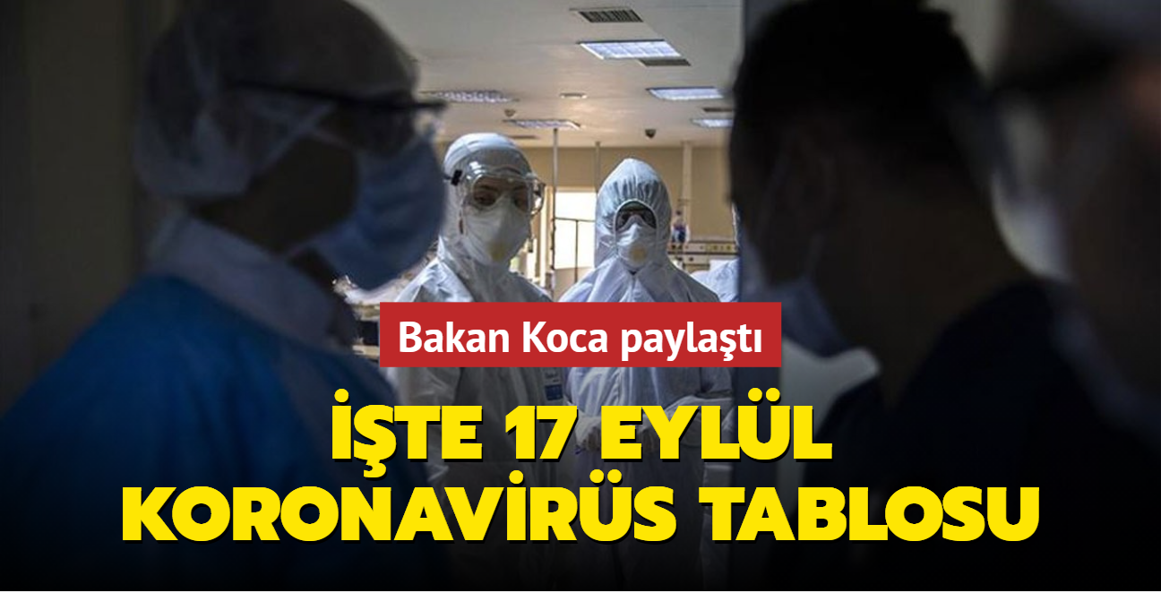 Salk Bakan Fahrettin Koca koronavirs salgnna ilikin gncel verileri paylat... te 17 Eyll 2021 koronavirs tablosu