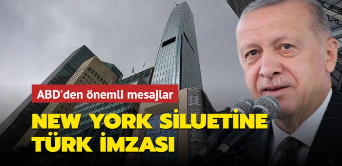 New York siluetine Trk imzas... Yeni Trkevi Bakan Erdoan tarafndan ald