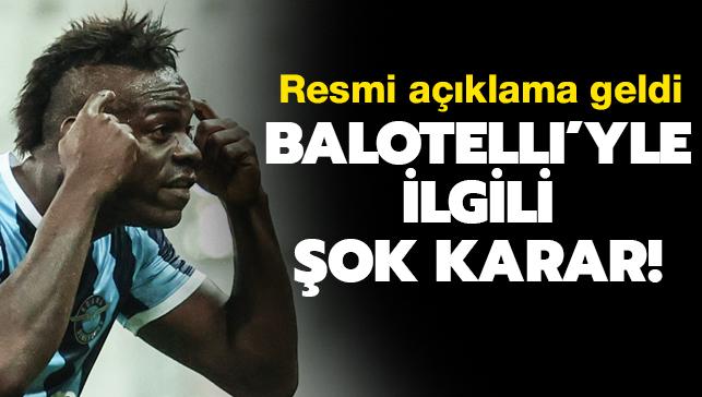 Mario Balotelli PFDK'ya sevk edilmedi!